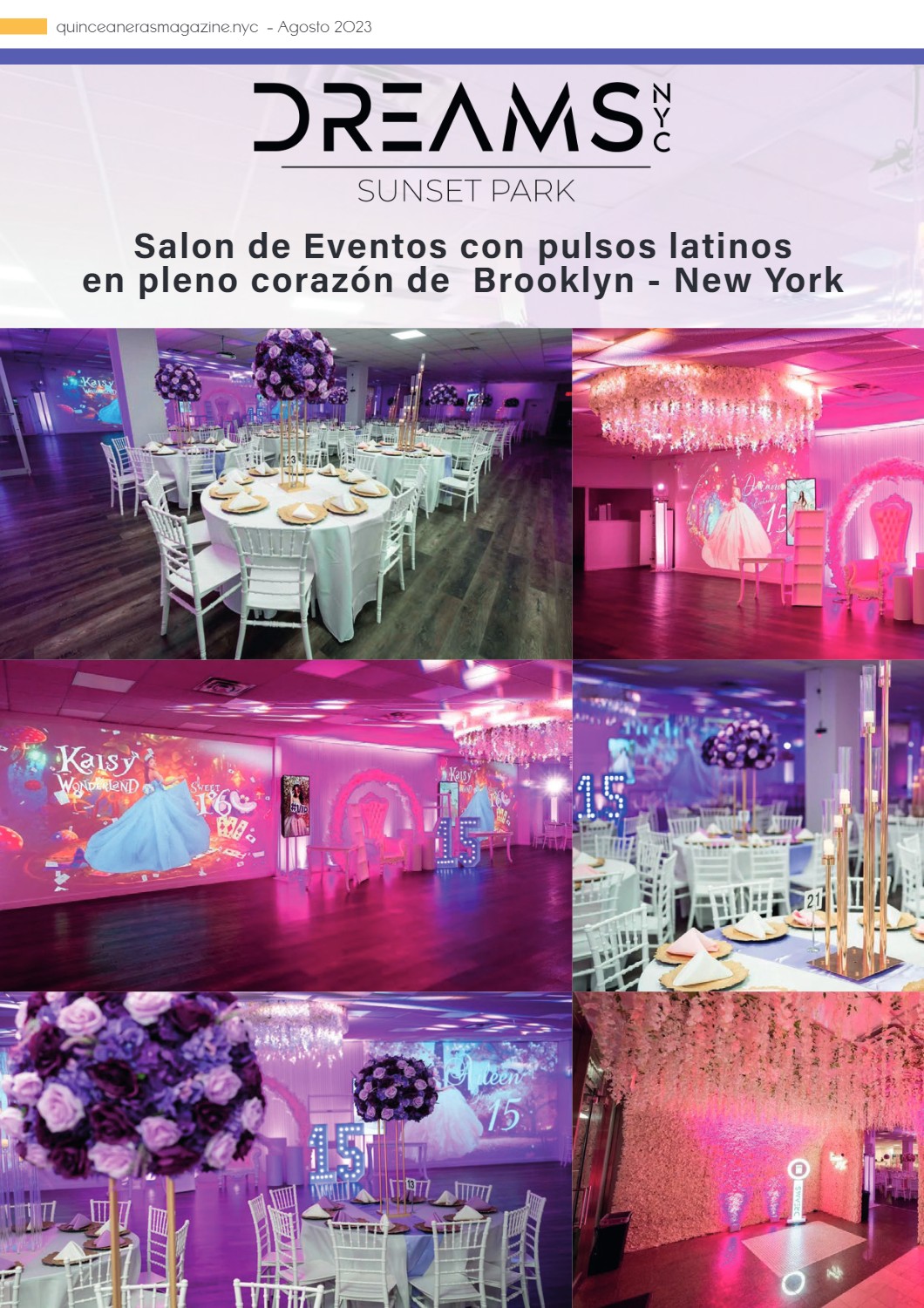 SUNSET DREAMS QUINCE EXPO- 2023