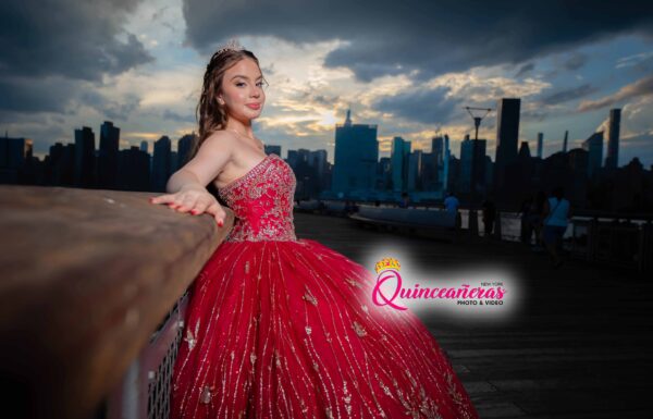 The party of Angelina M Red Quince dress, Sweet 16 photo and video New York Gallery 7
