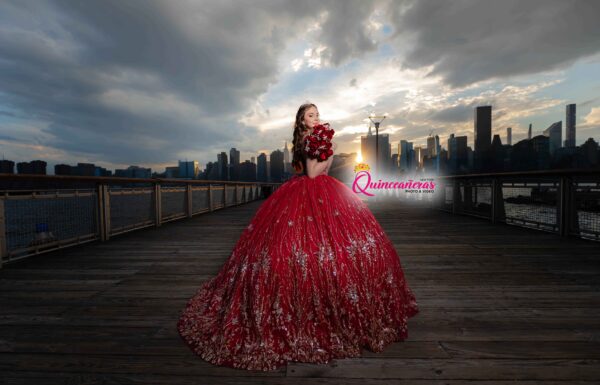 The party of Angelina M Red Quince dress, Sweet 16 photo and video New York Gallery 8