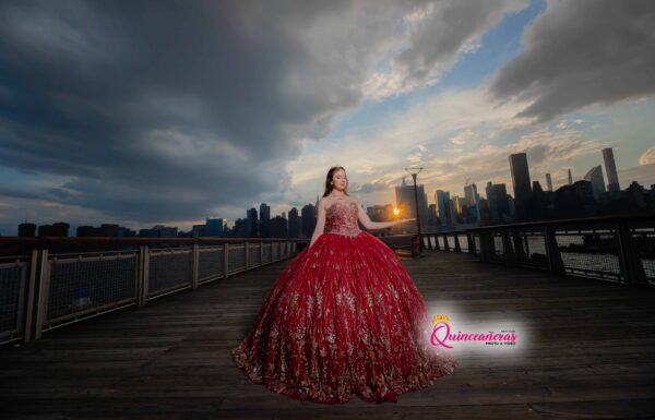 The party of Angelina M Red Quince dress, Sweet 16 photo and video New York Gallery 9