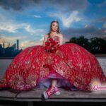The wedding of Angelina M Red Quince dress, Sweet 16 photo and video New York Gallery 2