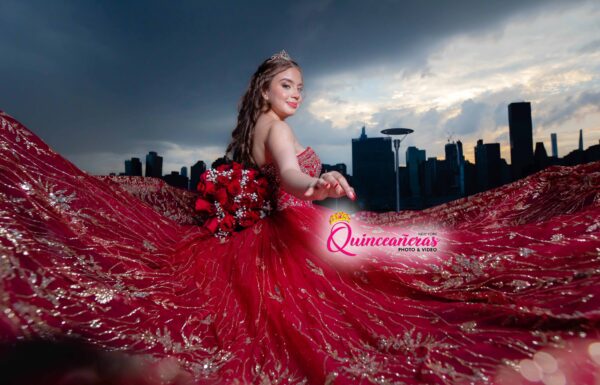 The party of Angelina M Red Quince dress, Sweet 16 photo and video New York Gallery 2